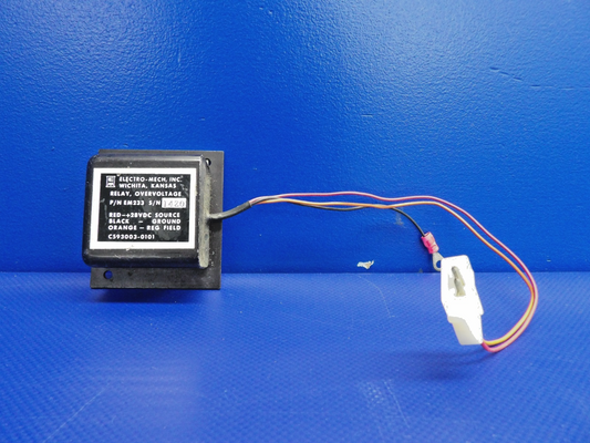 Electro-Mech Overvoltage Relay 28V P/N C593003-0101 NOS (0426-1243)0