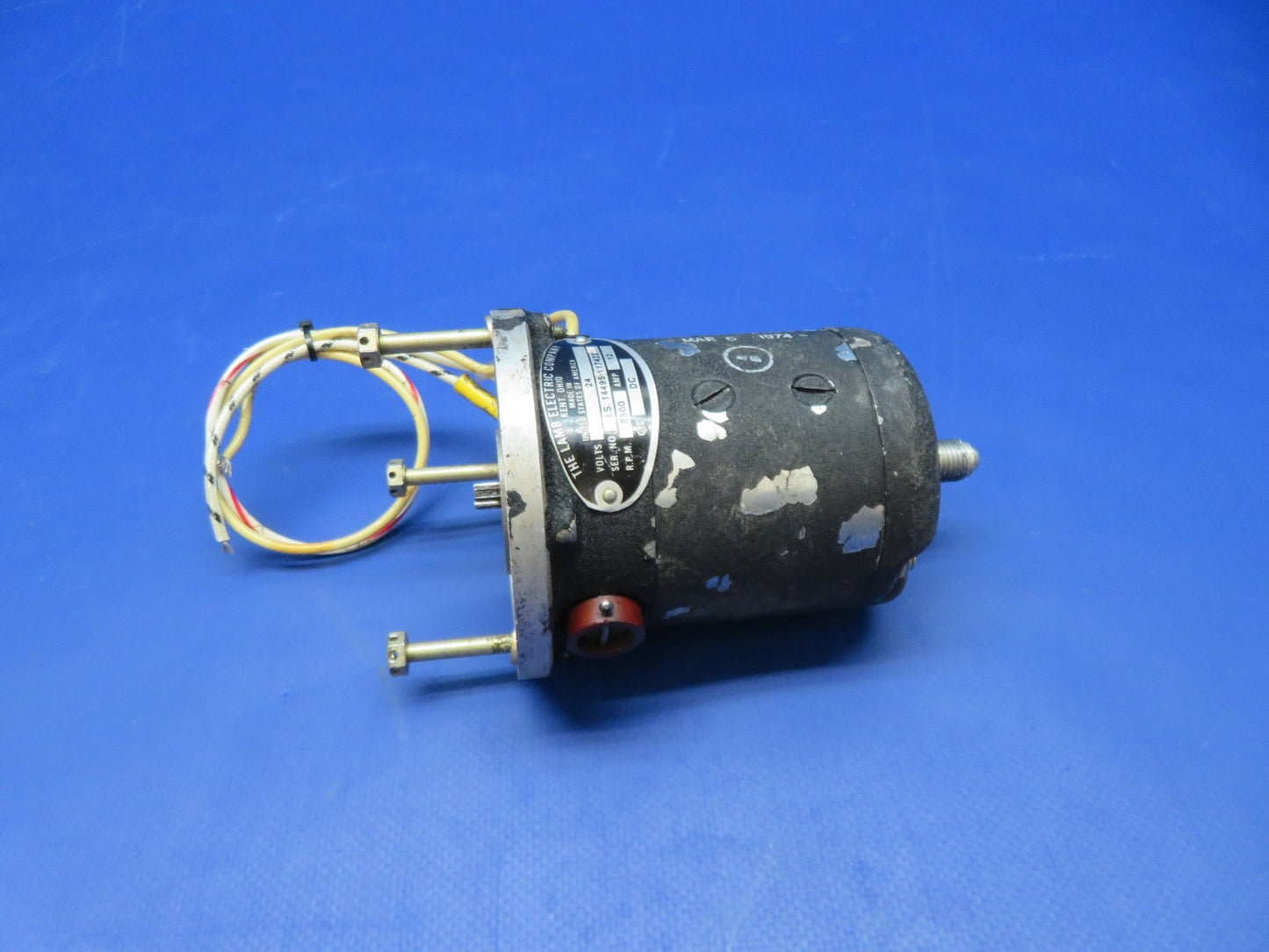 Beech T-34 / T-34B The Lamb Electric Co Gear Motor 24v IS14495 TESTED (0326-144)16