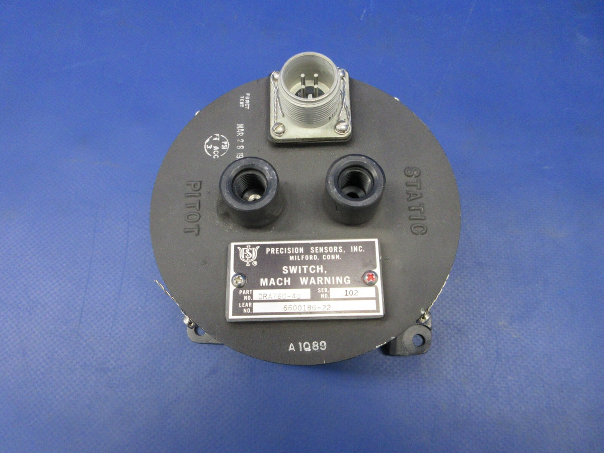 Precision Sensors Inc. Mach Warning Switch P/N DRA76C40 NOS (06251405 ...