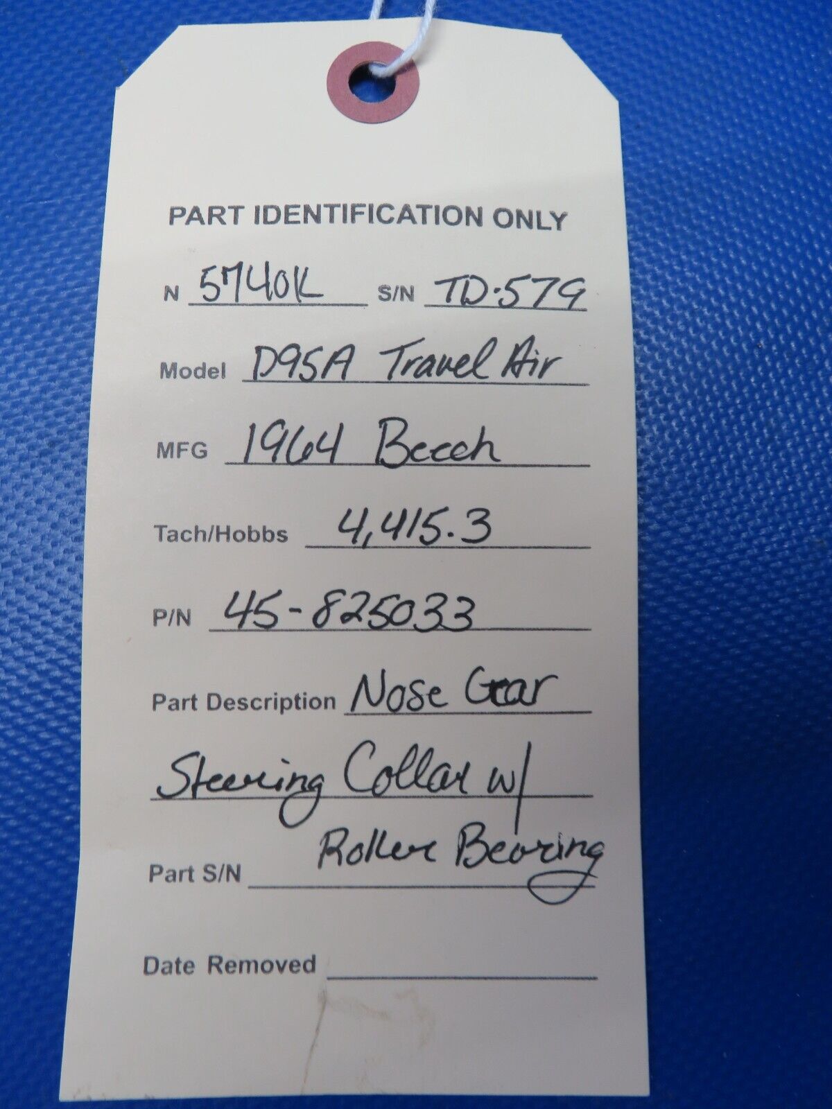 Beech Nose Gear Steering Collar w/ Roller Bearing P/N 45-825033 (0624-1794)