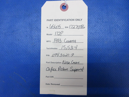 Cessna 172 / 172P Nose Gear Orfice Piston Support P/N 0743621-9 (0924-1284)