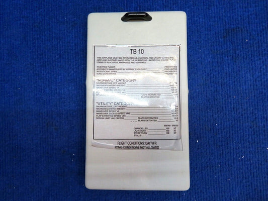 Socata TB-10 Writing Door Assy P/N 74031503 (0722-533)