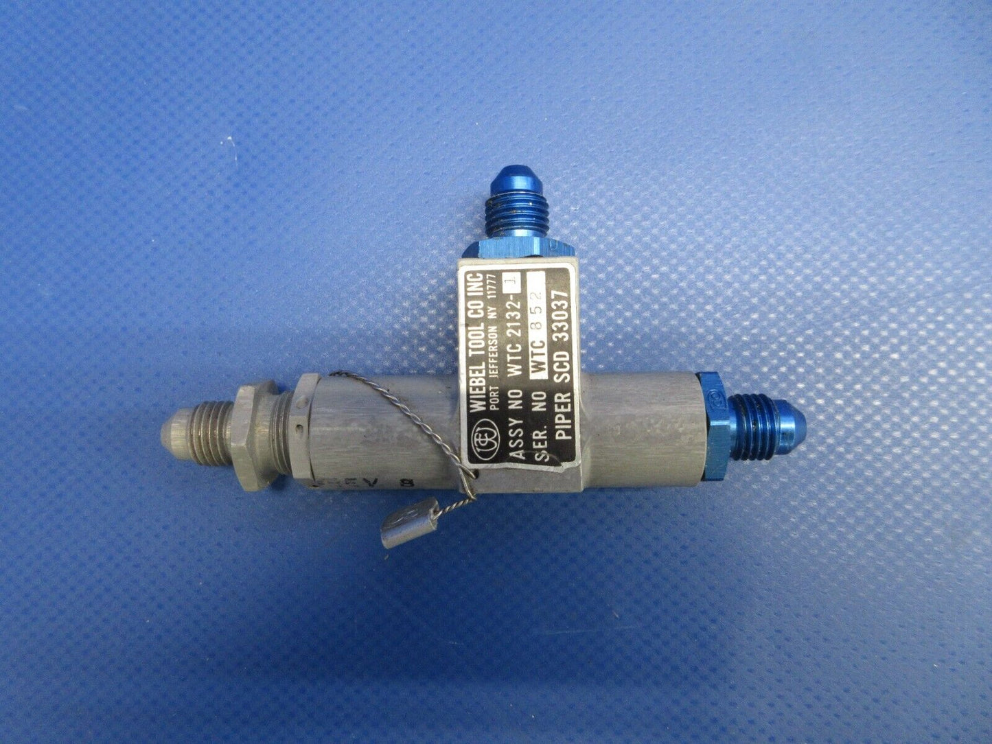 Piper Wiebel Tool Control By-Pass Flow Valve Assy P/N WTC-2132-1 (0524-1831)
