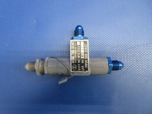 Piper Wiebel Tool Control By-Pass Flow Valve Assy P/N WTC-2132-1 (0524-1831)