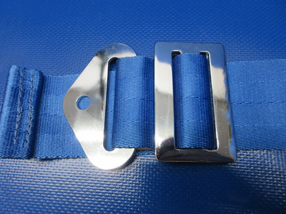 American Safety Seat Belt Blue Webbing P/N 501361-2-T26-B30-0585 NOS (1124-1396)5
