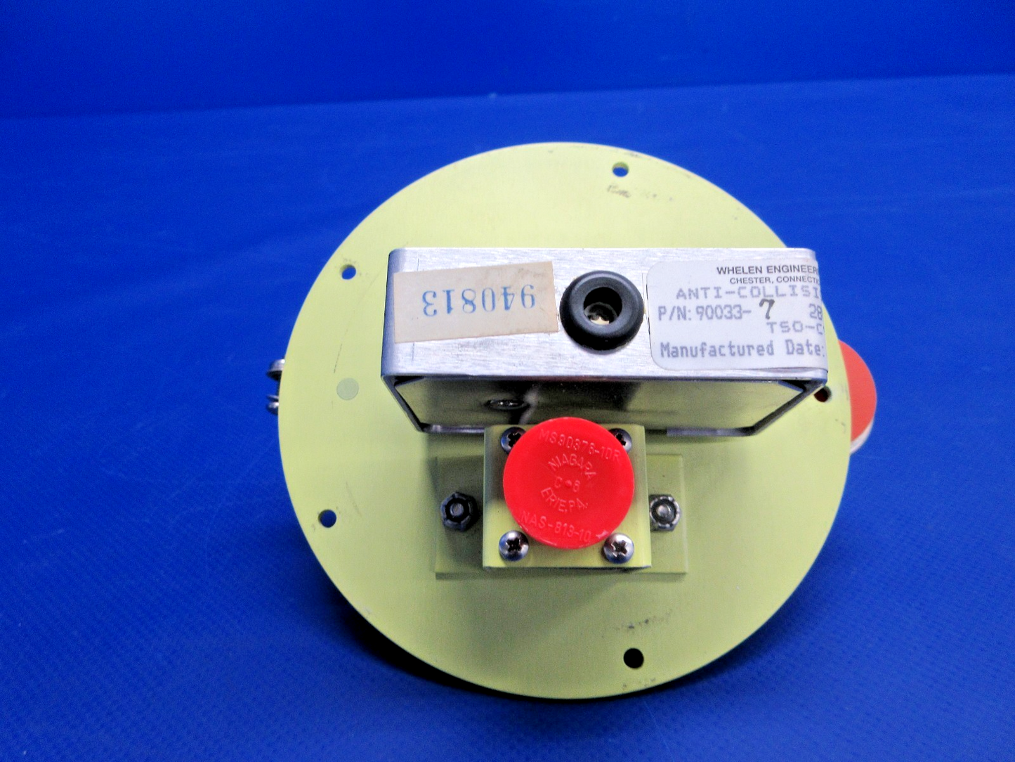 Whelen Red Anti-Collision Light 28V P/N 90033-7 NOS TESTED (0326-932)4