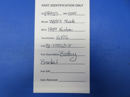 Enstrom 280FX Helicopter Battery Bracket P/N 28-22563-5 (1124-2012)