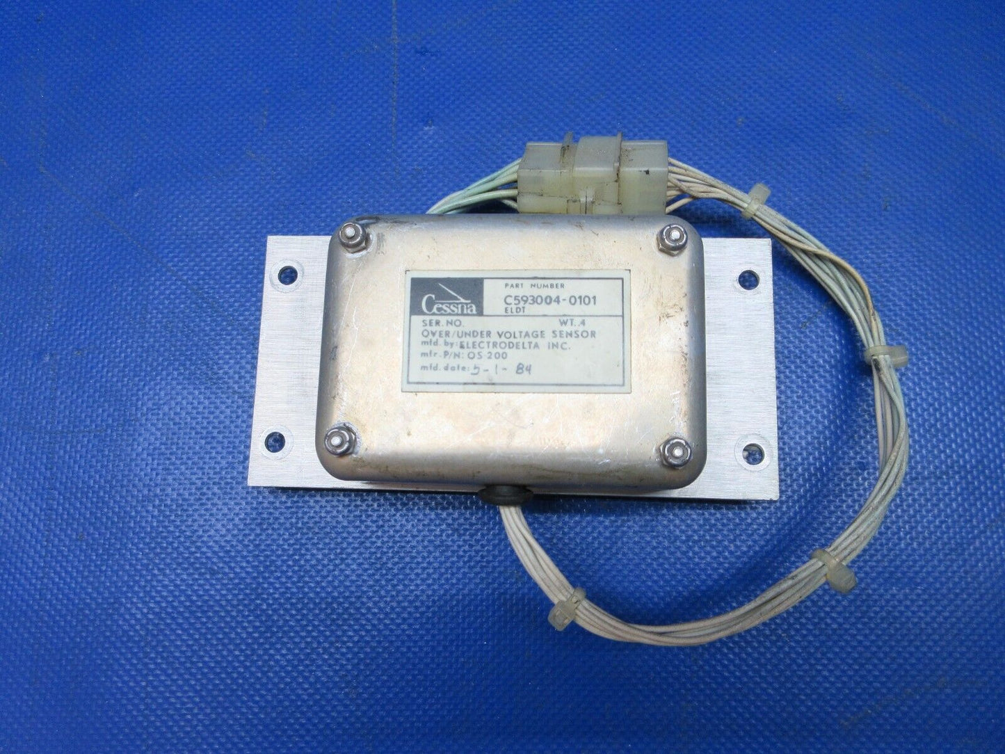 Cessna Electrodelta Over / Under Voltage Sensor P/N OS-200 WARRANTY (0724-1387)