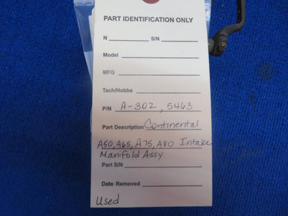 Continental A50, A60, A75, A80 Fuel Injection Manifold  A-302, 5463 (0922-552)