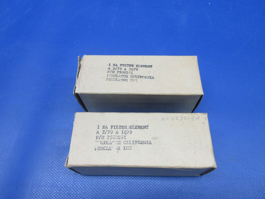 Purolator Filter Element P/N 7500291 LOT OF 2 NOS (0424-1102)