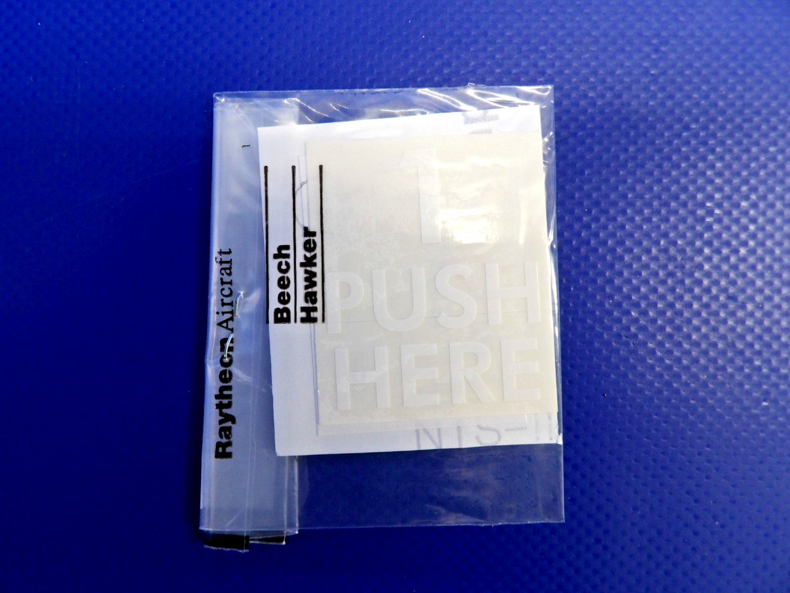 Beech King Air Emergency Exit Placard Kit w/ 8130 P/N 010-4310-3 NOS (0426-1301)9