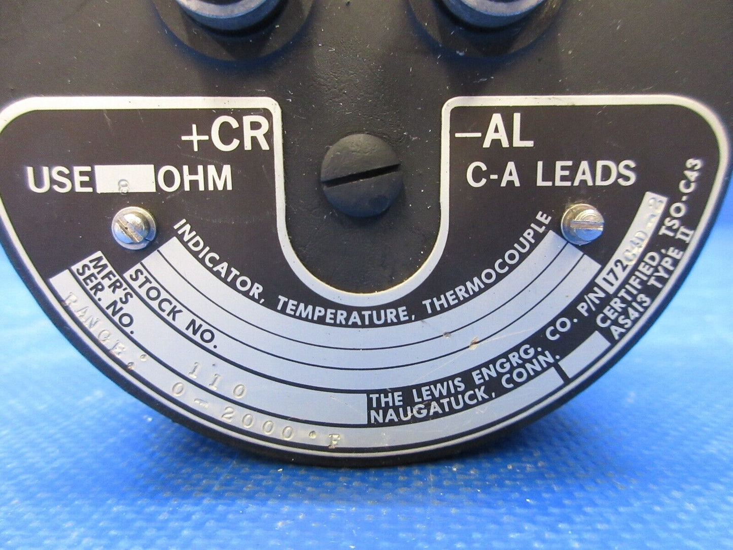 Lewis EGT Indicator w/ Lead P/N 172C4D-2 WARRANTY (1124-1247)
