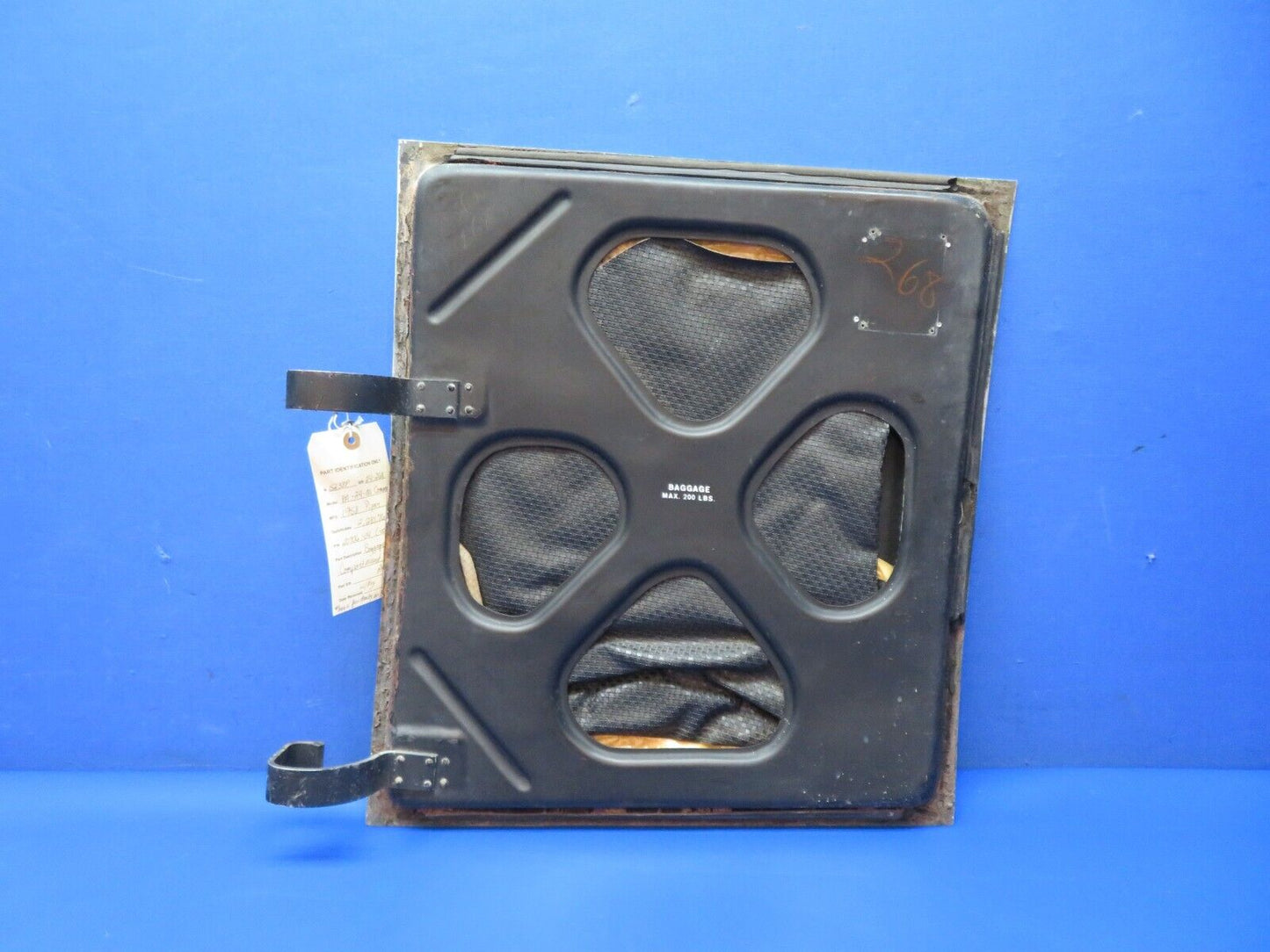 Piper PA-24-180 Comanche Baggage Compartment Door w/ Key P/N 20706-04 (1223-214)