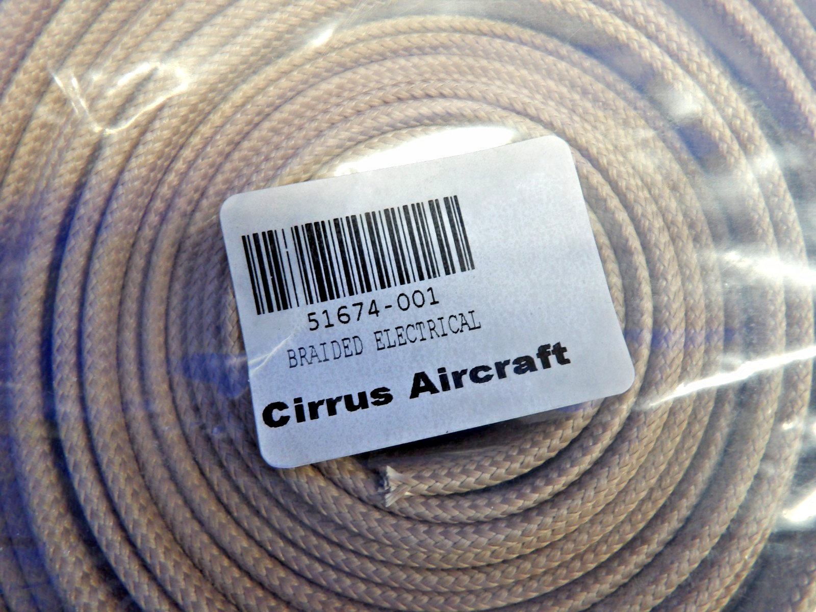 Cirrus Braided Electrical Steering 1" diameter P/N 51674-001 NOS (0326-1223)2