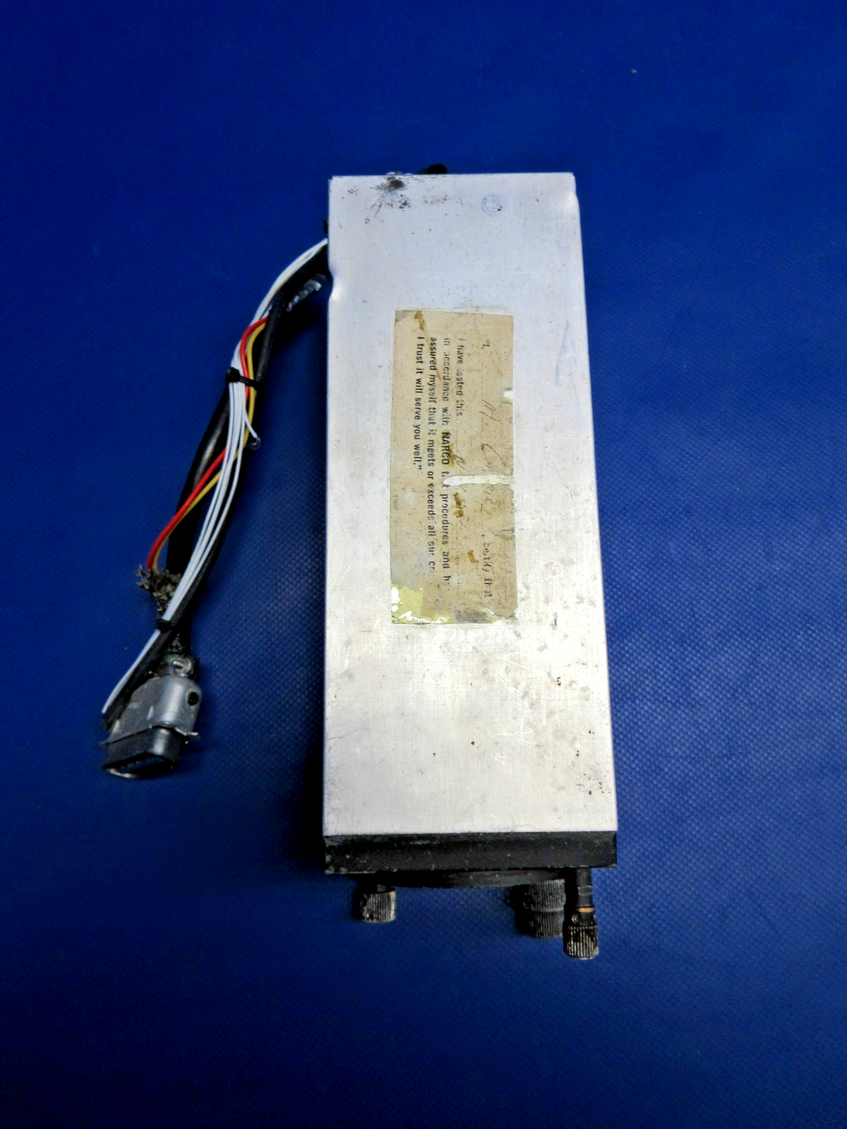Beech Narco Avionics NAV-12 VOR/LOC/GS w/Connectors WARRANTY (0926-2161)2