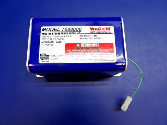 Whelen 7088800 Aviation Strobe Power Supply 28V P/N 14286-002 TESTED (0426-1338)0