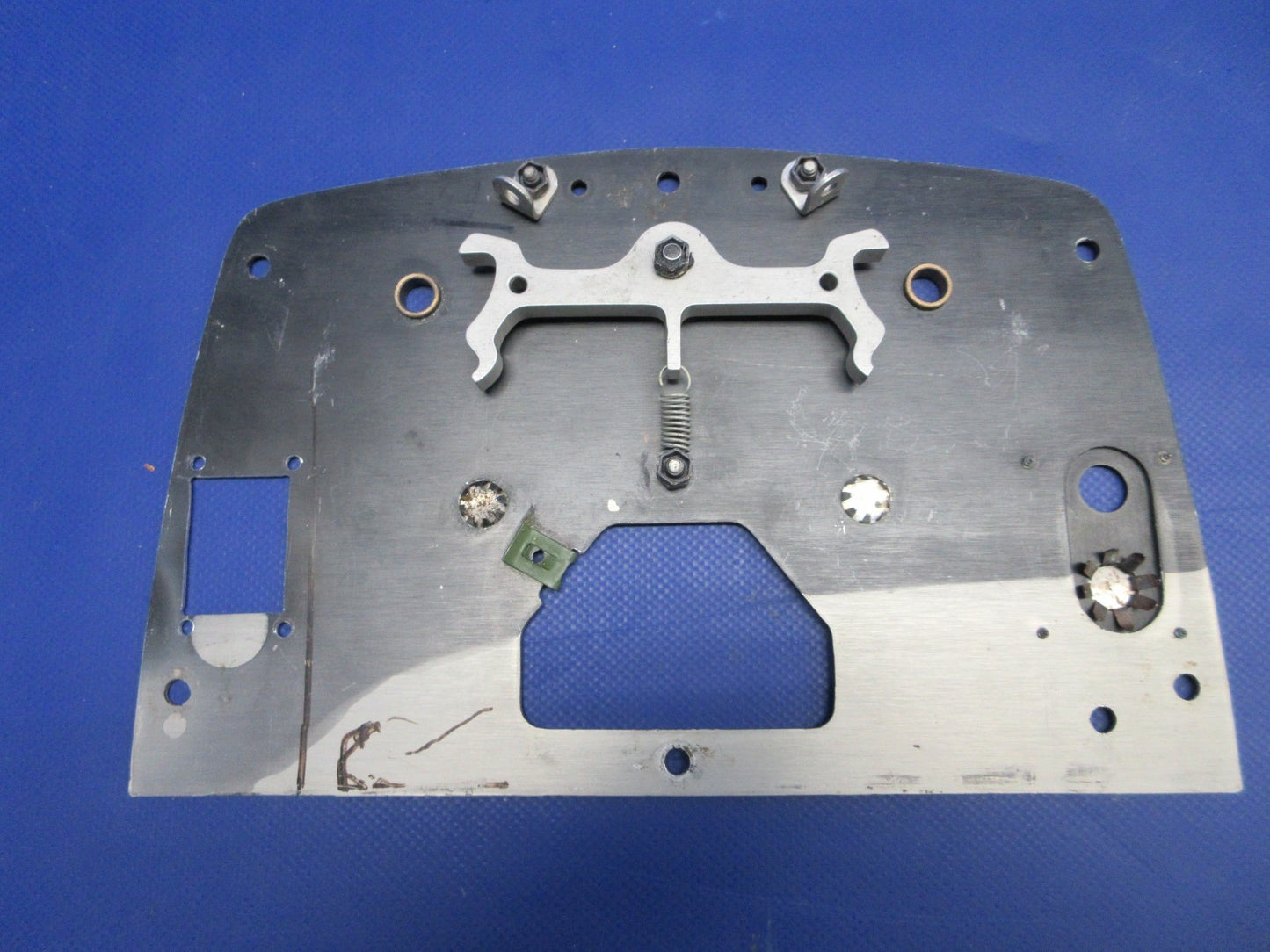 Beech D95A Travel Air Fuel Selector Valve Cover Plate P/N 96-920011-11 (0326-7593