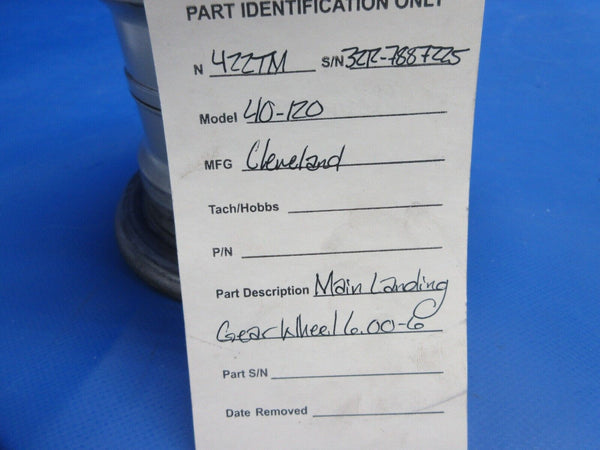 Piper PA-32RT-300T Lance II Cleveland 40-120 Wheel 6.00-6 (0924-2084)