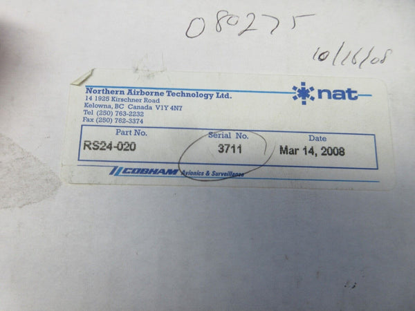 Northern Airborne Technology Navigational Data Switch RS24-020 NOS (0324-635)