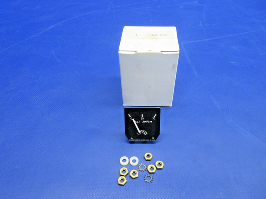 Piper 763-053 Stewart Warner Ammeter Replacement Gauge P/N 834095 NOS (0626-870)0