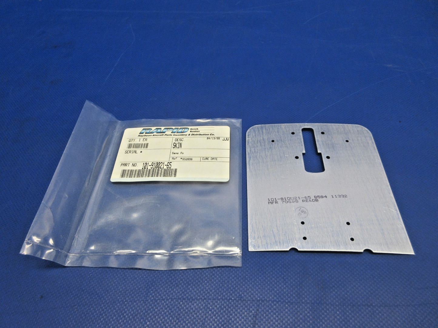 Beech AFT Upper Cowling Door Skin w/8130 P/N 101-910021-65 NOS (0426-830)1