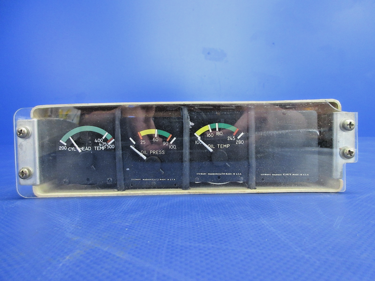 Rockwell Stewart-Warner Instrument Gauge Cluster 873002-S7 WARRANTY (0926-887)0