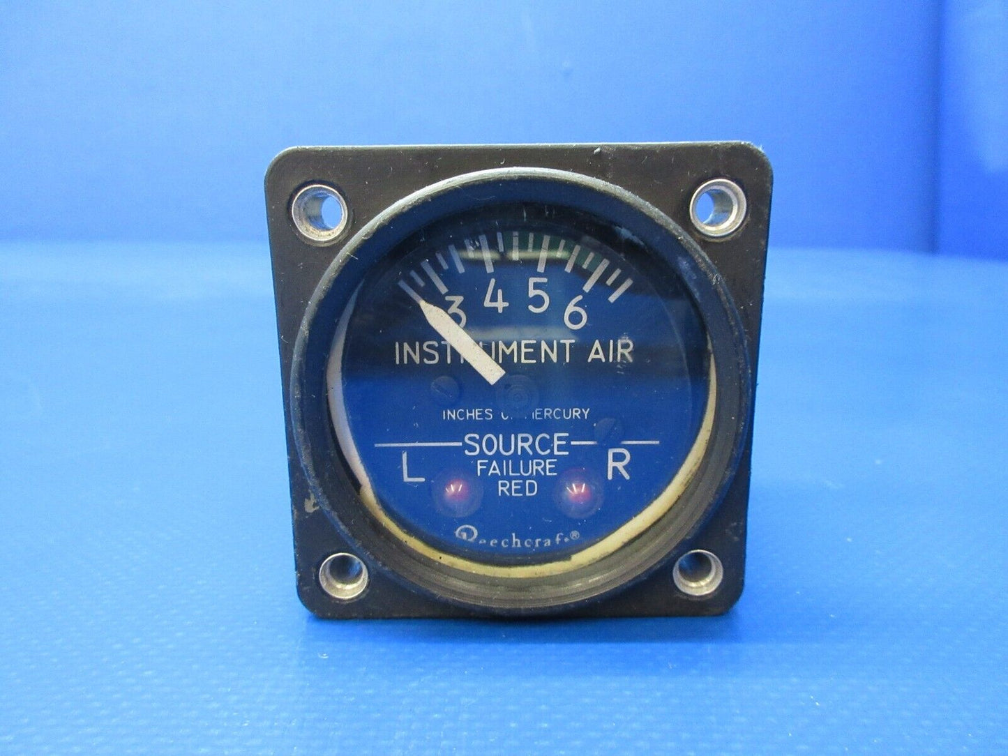 Beech 95-B55 Airborne Instrument Air Suction Gauge P/N 1G9-37 TESTED (1224-1252)