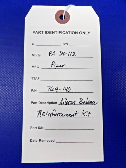 Piper PA-38-112 Aileron Balance Reinforcement "Complete" Kit 764-140 (0526-1419)16