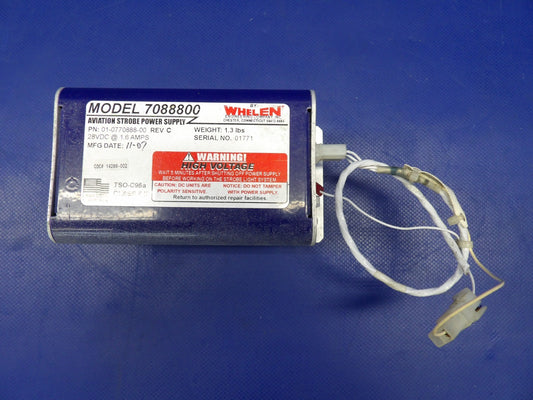 Whelen 7088800 Strobe Power Supply 28V P/N 01-0770888-00 TESTED (0626-1465)0