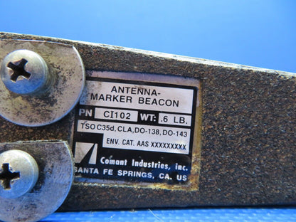 Piper PA-28-161 Warrior Comant Marker Beacon Antenna P/N CI102 (0724-208)