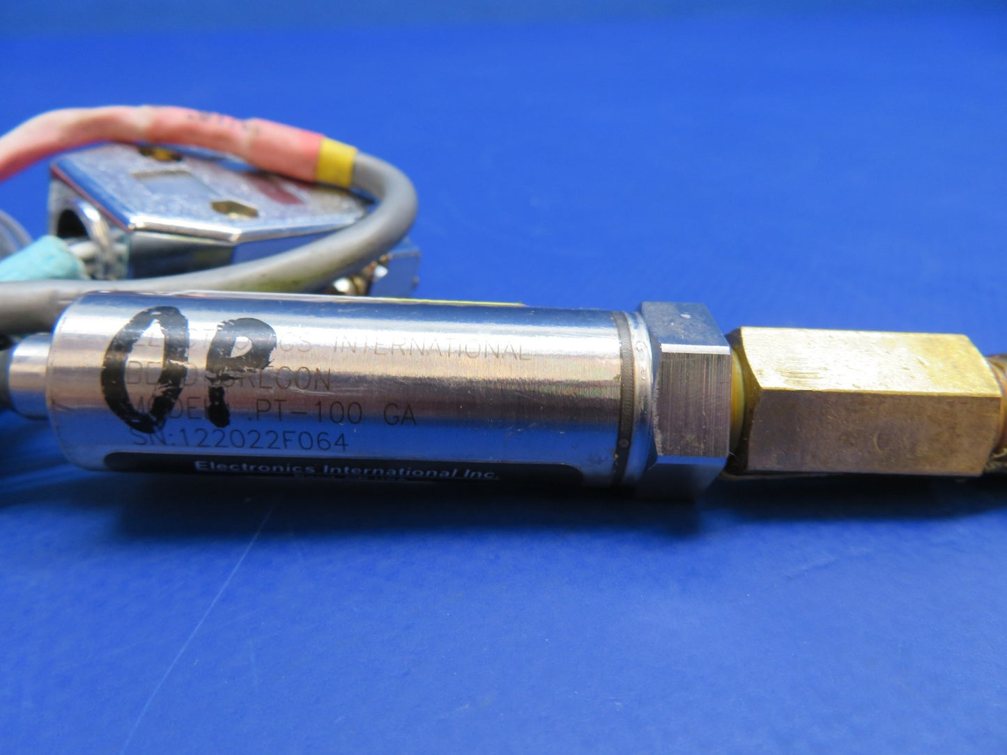 Electronics Int. Oil Pressure Gauge 12/24V P/N TR-1, TR-1-OP TESTED (0426-1711)13