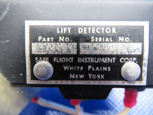 Mooney M20 / M20E Safe Flight Lift Detector P/N C-46001 TESTED (0424-190)