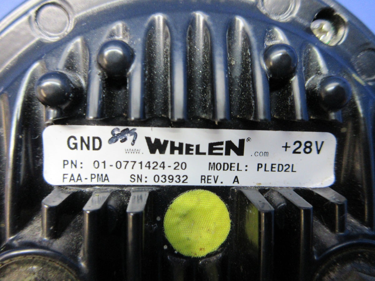 Cessna 172RG Whelen LED PLED2L Landing Light 28V 01-0771424-20 TESTED (0526-922)2