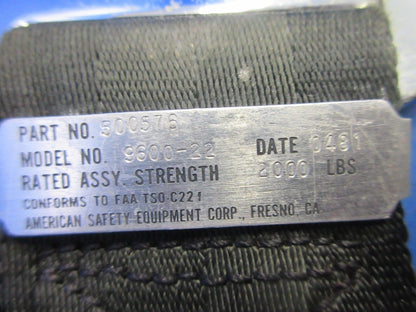 Aeronca 11AC Chief Pilot Seat Belt Assembly P/N 500576 (1024-757)