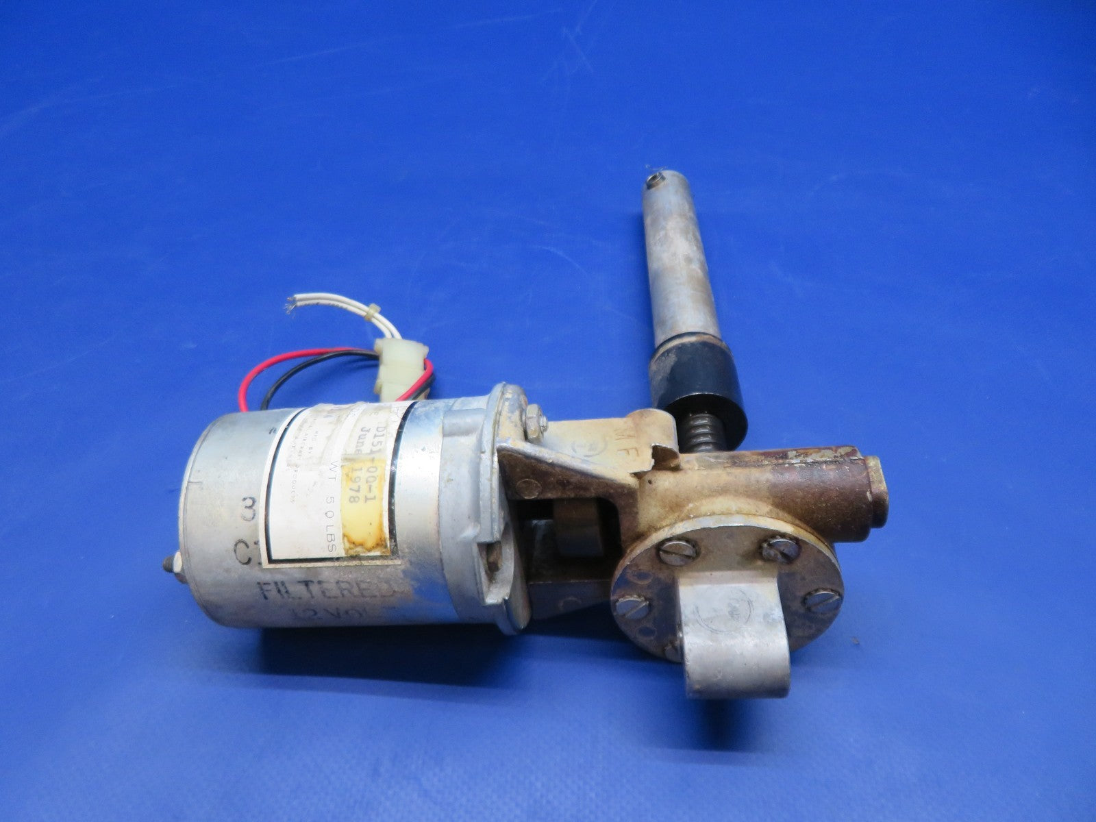 Beech 76 Duchess Flap Actuator w/ Motor 12/14v P/N D151-00-1 TESTED (0326-102)8