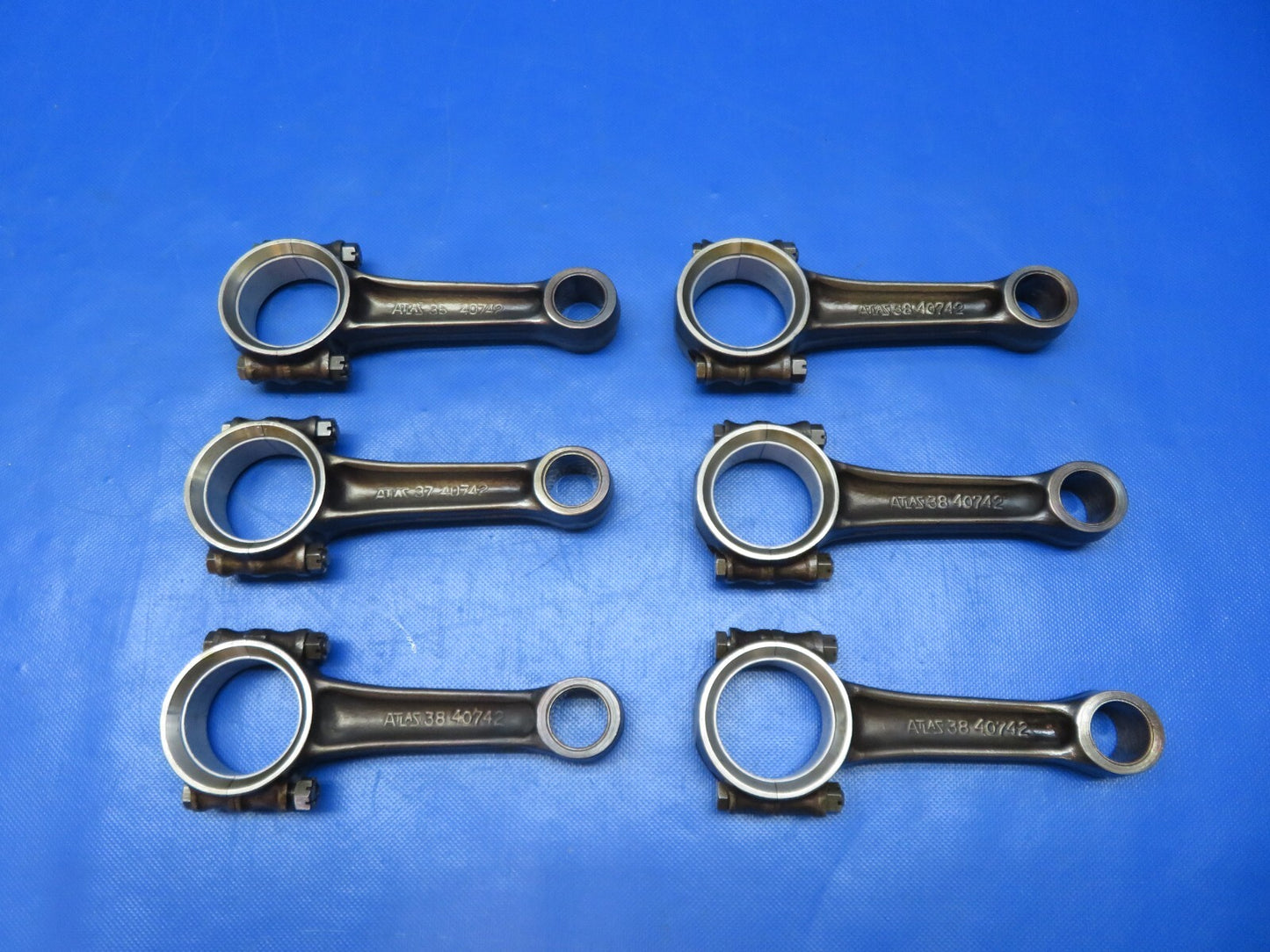 8.8 SMOH Continental IO-470-U Connecting Rod - Narrow 628752 LOT OF 6 (0324-190)2