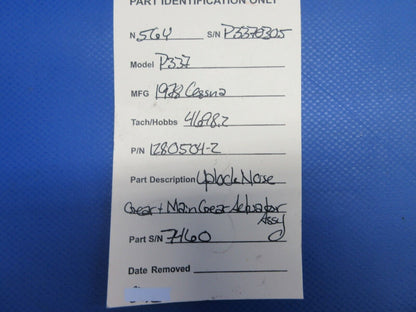 Cessna 337 /P337H Skymaster Uplock Nose & Main Gear Actuator 1280504-2 (0724-751