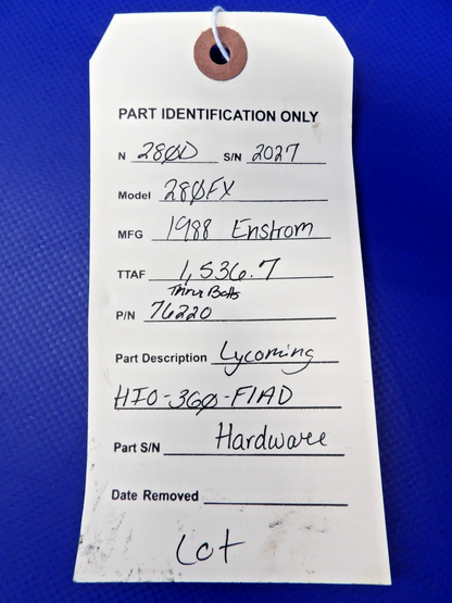 Lycoming HIO-360-F1AD Hardware P/N 76220 LOT (0526-1374)6
