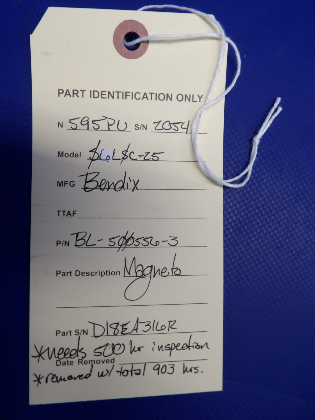 903.0 SMOH / Bendix S6LSC-25 Magneto P/N BL-500556-3 (0326-420)12