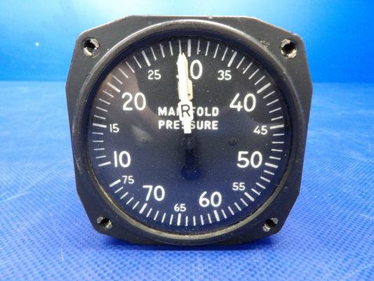 Piper Aztec Ranco Manifold Pressure Gauge P/N 31854-12A WARRANTY (0726-1233)0