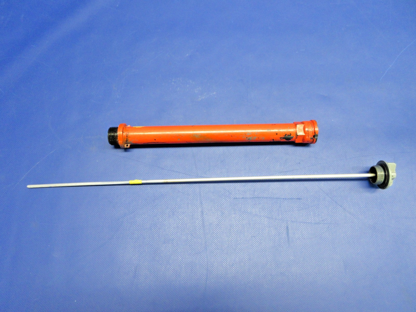 Lycoming 8QT.  Oil Dipstick w/ Fill Tube P/N 75736 (0326-941)1