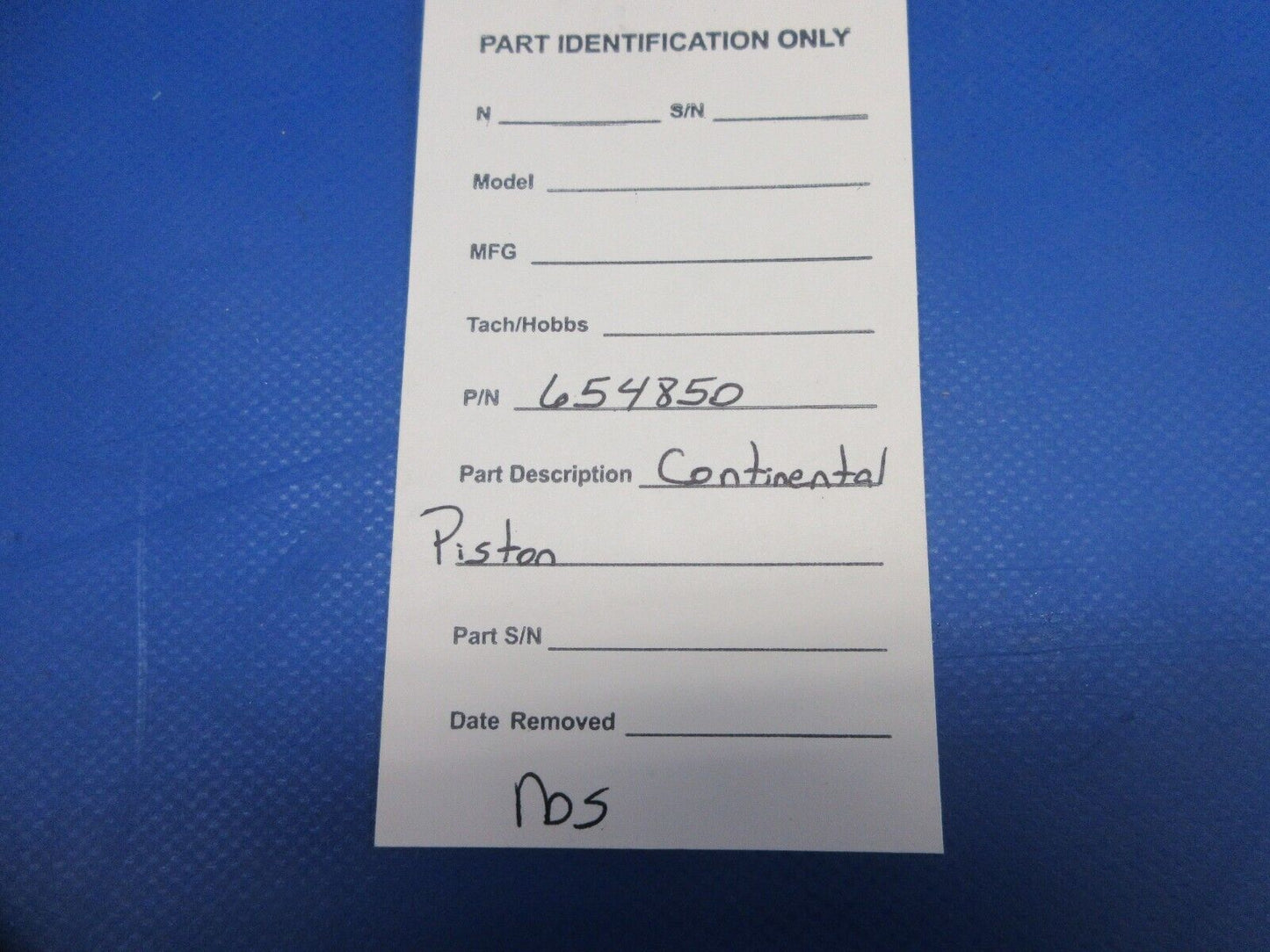 Continental Piston P/N 654850 NOS (1124-852)