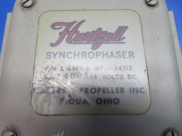 Piper PA-34-200T Hartzell Synchrophaser 14v P/N C-4362-2 w/ Warranty (0524-1579)