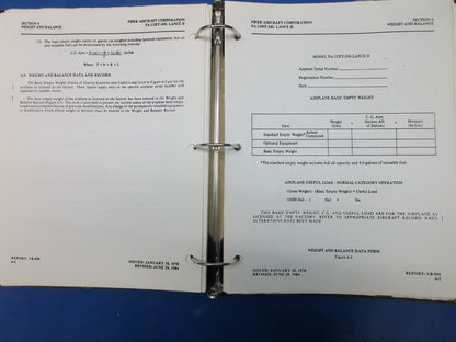Piper Lance II Pilot's Operating Handbook & Info Manual P/N 761-637 (1124-1273)