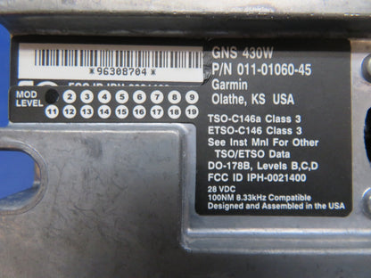 Garmin GNS430W WAAS GPS/NAV/COMM Kit 28v 011-01060-45 TESTED w/ 8130 (0726-101)1