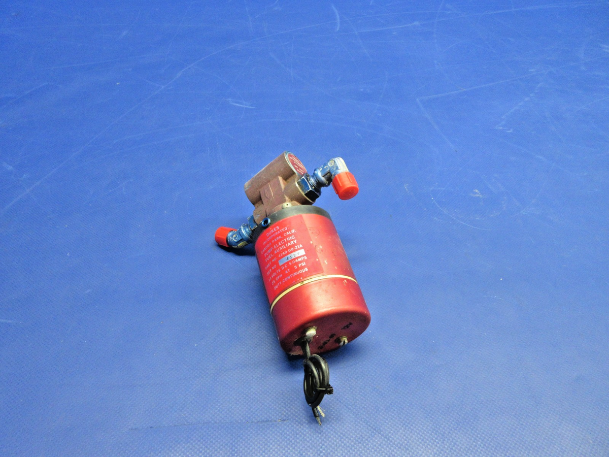 Mooney M20C Dukes Auxiliary Fuel Pump 14V P/N 4140-00-21A TESTED (0926-741)2
