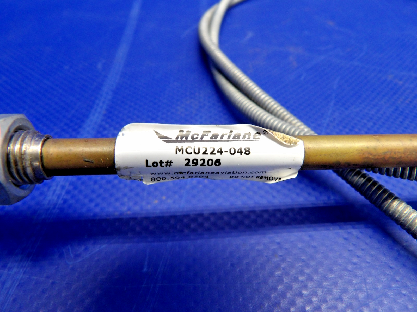 Cessna 172 / 172G McFarlane Cabin Heat Control Cable P/N MCU224-072 (0326-1228)4