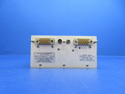 TKM MX300 NAV COMM 14vdc Aircraft Radio P/N MX300 REPAIRED w/ 8130 (0626-105)9