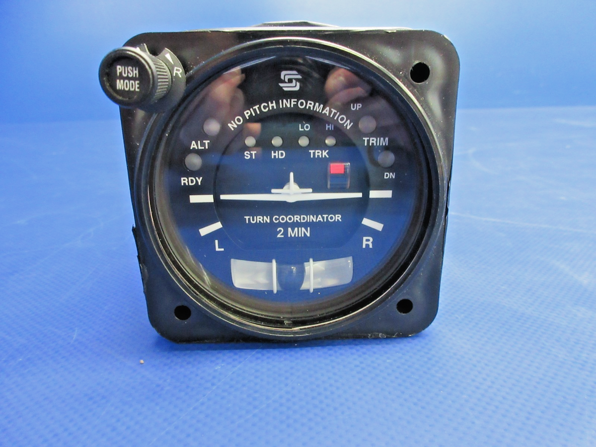 S-Tec Corp Turn Coordinator w/Connector P/N 01260-0-0-14 WARRANTY (0926-841)0