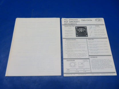 Westberg Westach Instrument Spec Sheets Vintage P/N 132-89E1 (1024-193)